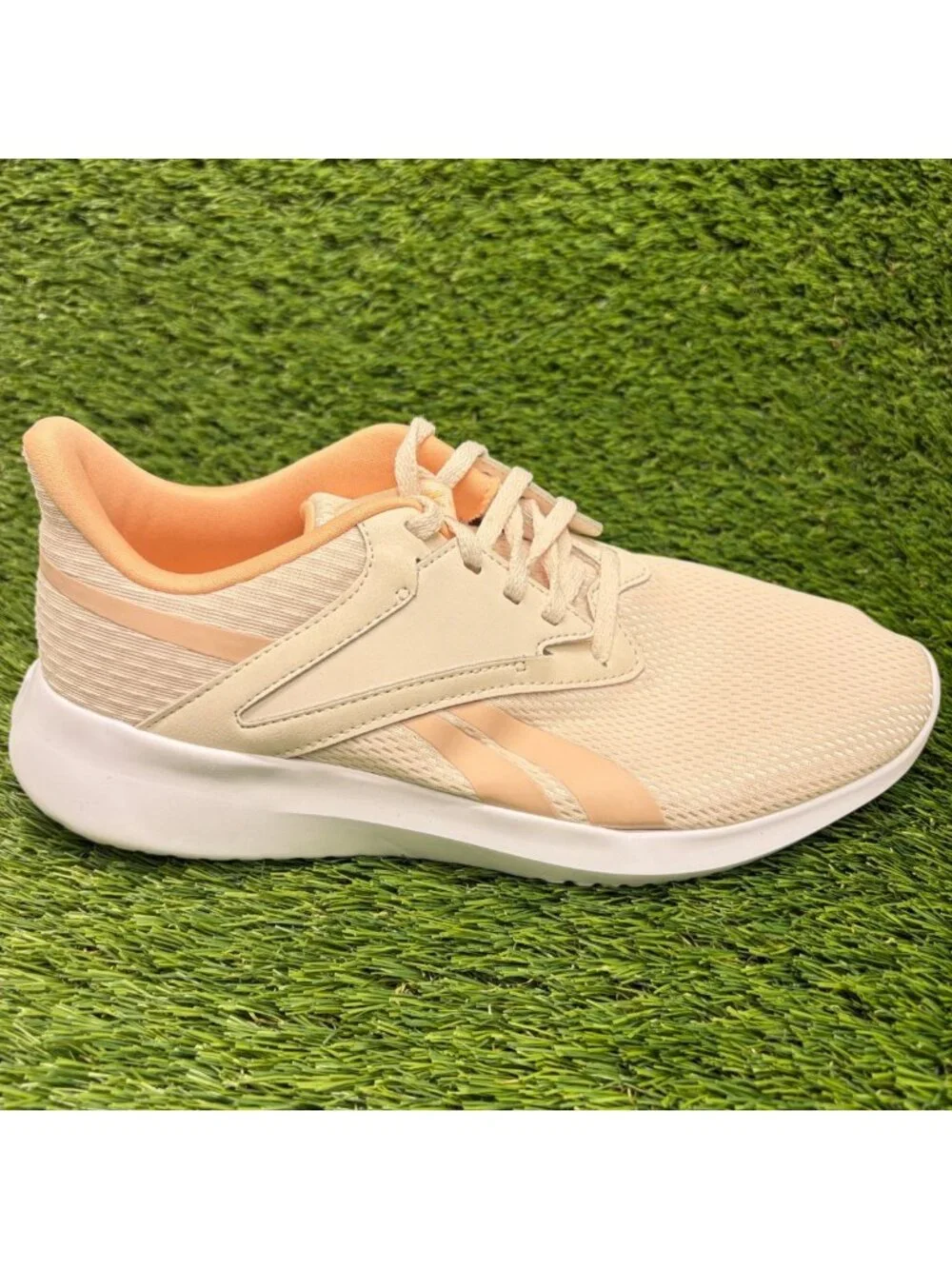 Reebok Fluxlite Womens Size 8.5 Ivory Pink Running Training Shoes Sneakers